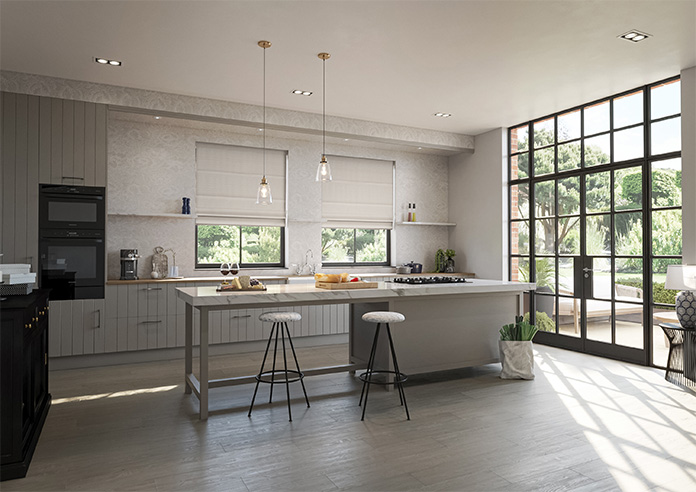 Dew Drop, Metallic Ivory - Twist&Fit Roman Blind - Image 6